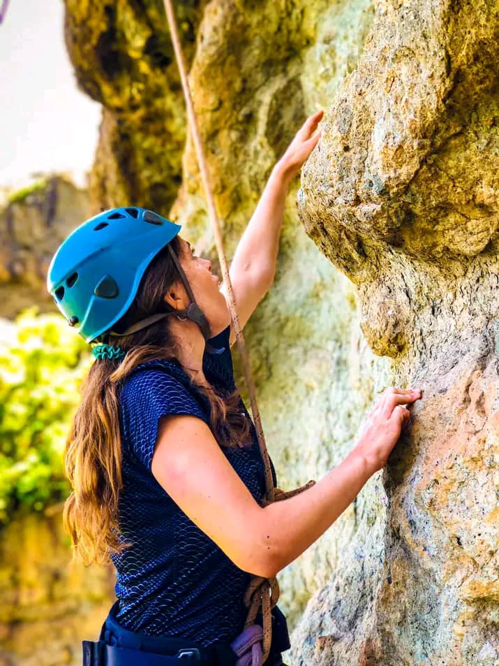 Rock climbing Sipi Falls